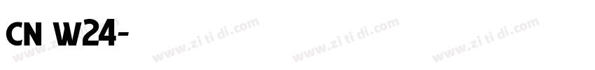 cn w24字体转换